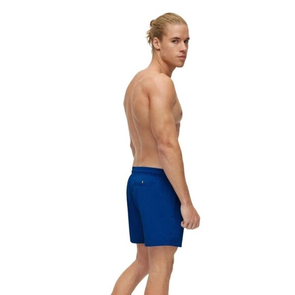 BOSS by Hugo Boss Men's Quick-Drying Large Contrast Logo Swim Shorts Blue Sz L - Picture 4 of 4